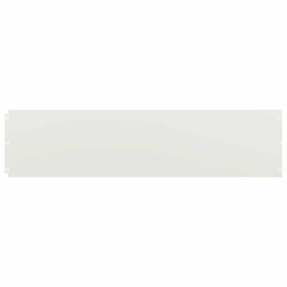 Lawn Edging 20 pcs 25 x 103 cm Steel White