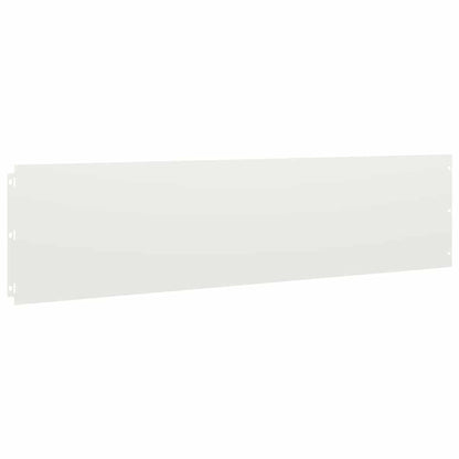 Lawn Edging 20 pcs 25 x 103 cm Steel White
