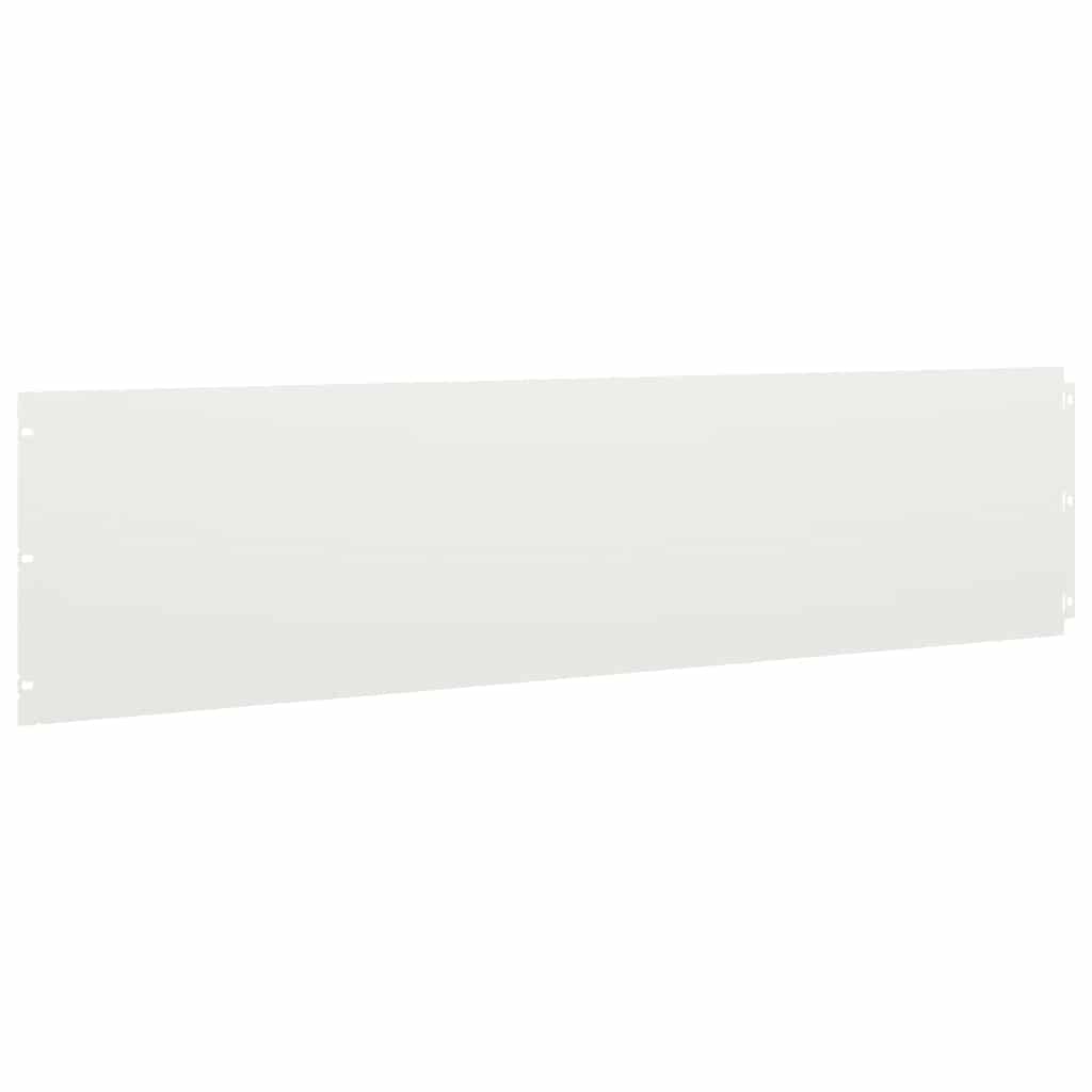 Lawn Edging 20 pcs 25 x 103 cm Steel White