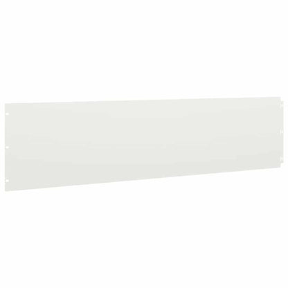 Lawn Edging 20 pcs 25 x 103 cm Steel White