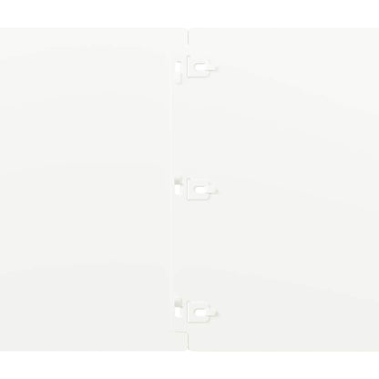 Lawn Edging 20 pcs 25 x 103 cm Steel White