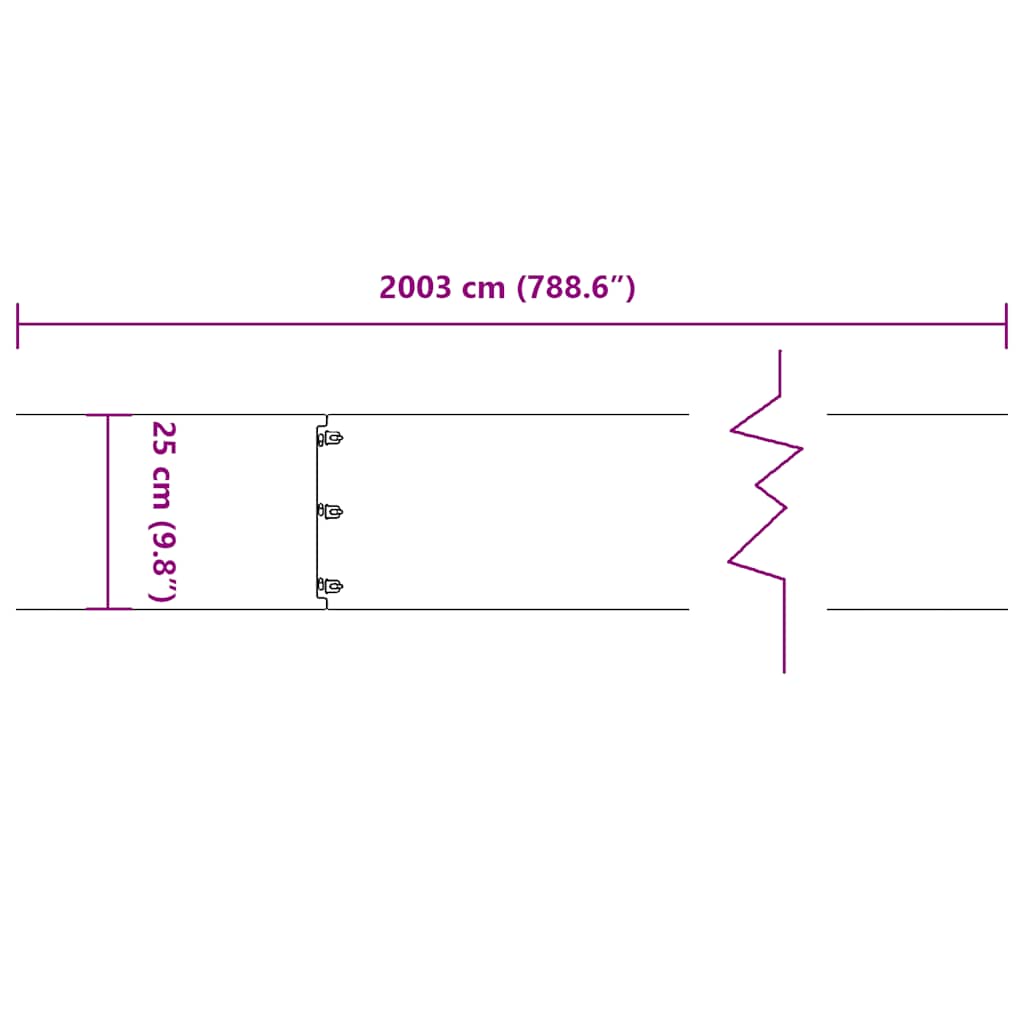 Lawn Edging 20 pcs 25 x 103 cm Steel White