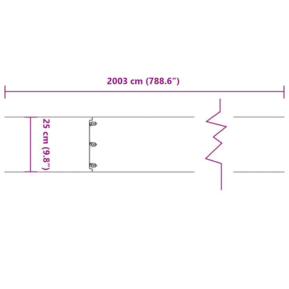 Lawn Edging 20 pcs 25 x 103 cm Steel White