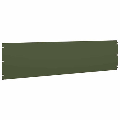 Lawn Edging 20 pcs 25 x 103 cm Cold-rolled steel Olive Green