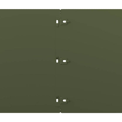 Lawn Edging 20 pcs 25 x 103 cm Cold-rolled steel Olive Green