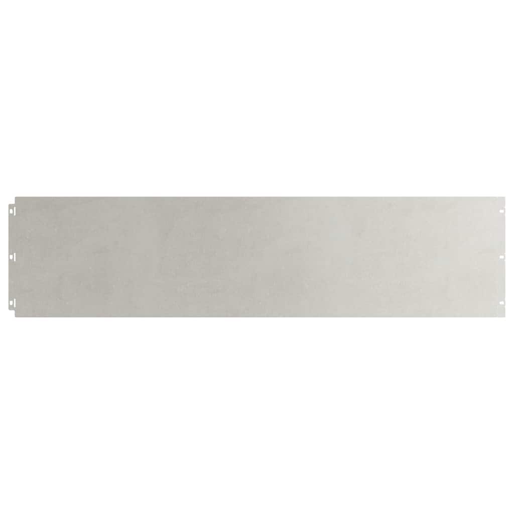 Lawn Edging 20 pcs 25 x 103 cm Stainless Steel Silver
