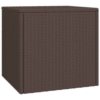 Patio Side Tables 3 pcs Brown Poly Rattan