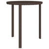 Patio Side Tables 3 pcs Brown Poly Rattan