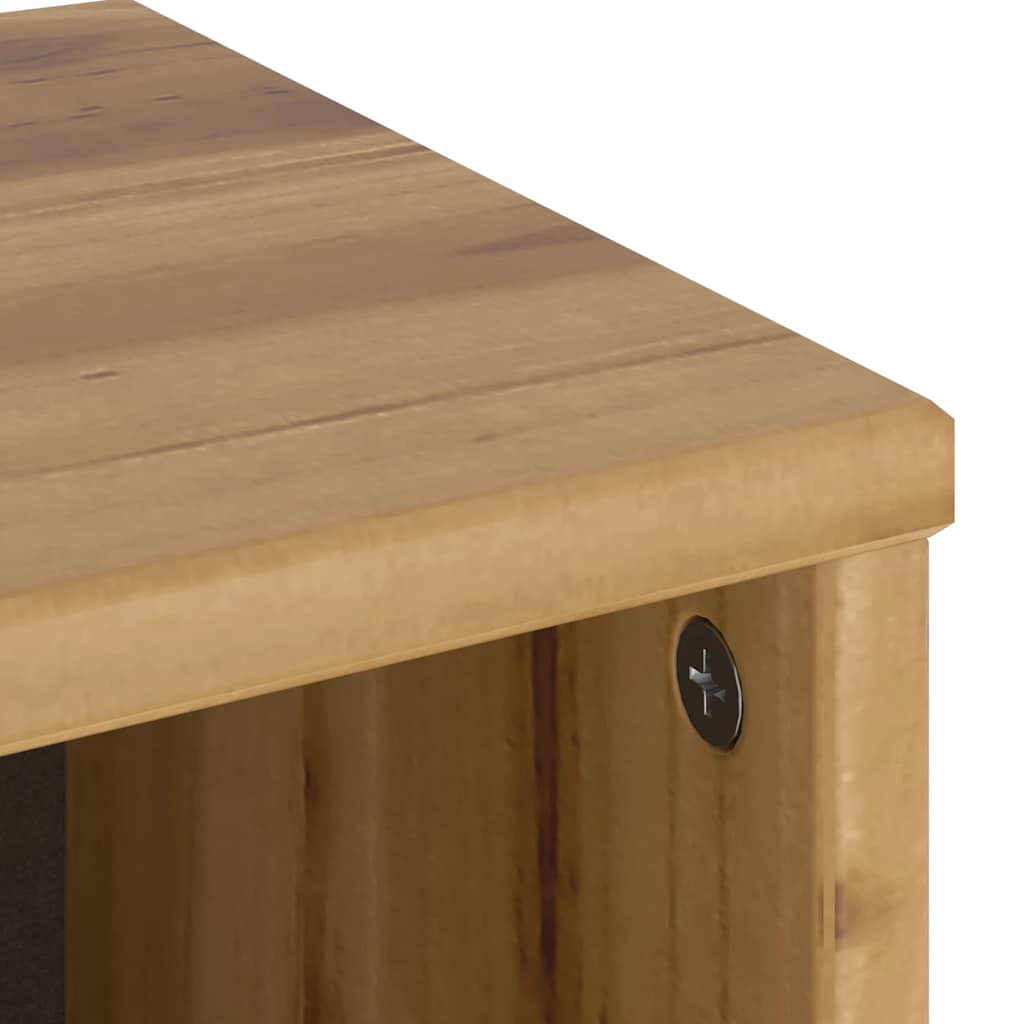Side Cabinet with Drawers ODDA 40x24x79 cm Solid Wood Pine