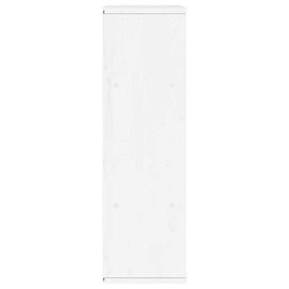 Side Cabinet with Drawers ODDA White 40x24x79 cm Solid Wood Pine