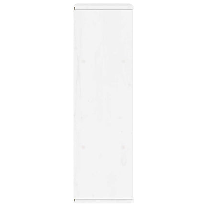 Side Cabinet ODDA White 40x24x79 cm Solid Wood Pine