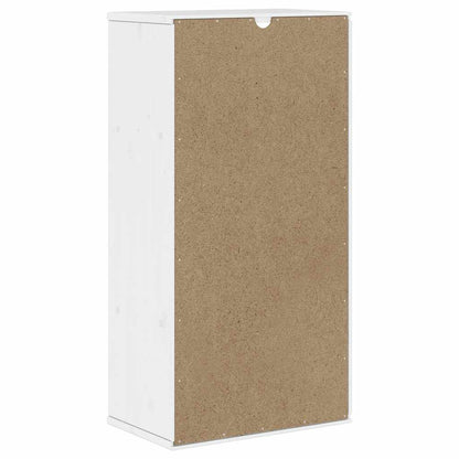 Side Cabinet ODDA White 40x24x79 cm Solid Wood Pine