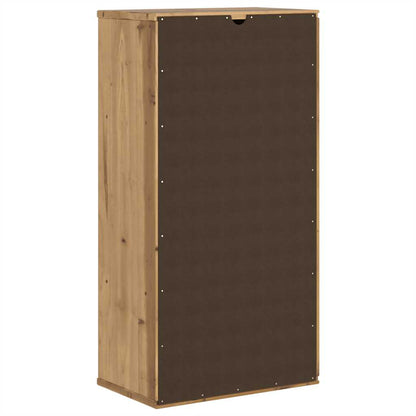 Side Cabinet with Drawer ODDA 40x24x79 cm Solid Wood Pine