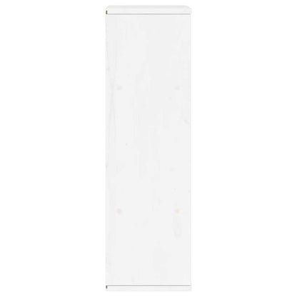 Side Cabinet with Drawer ODDA White 40x24x79 cm Solid Wood Pine