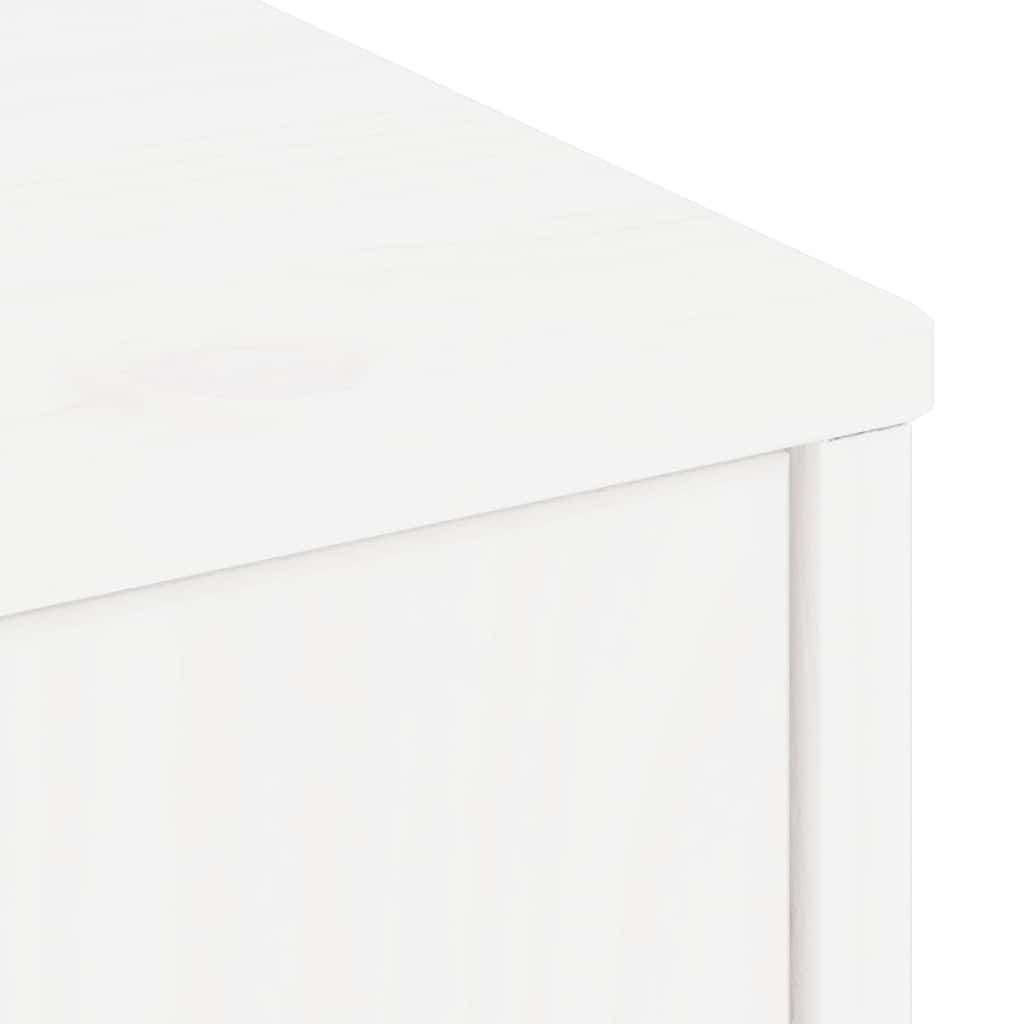 TV Cabinet ODDA White 79x24x40 cm Solid Wood Pine