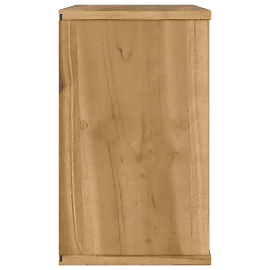 TV Cabinet with Drawer ODDA 79x24x40 cm Solid Wood Pine