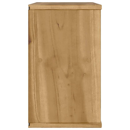 TV Cabinet with Drawer ODDA 79x24x40 cm Solid Wood Pine