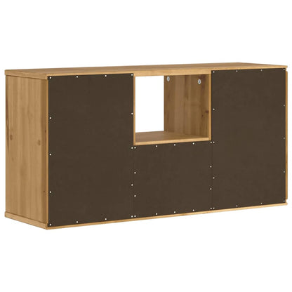 TV Cabinet with Drawer ODDA 79x24x40 cm Solid Wood Pine