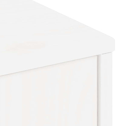 TV Cabinet with Drawer ODDA White 79x24x40 cm Solid Wood Pine