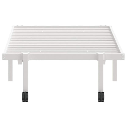 Bed Frame without Mattress Foldable White 80x200 cm Steel