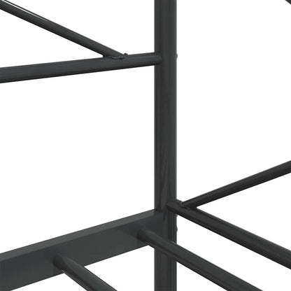 Day Bed without Mattress Black 75x190 cm Steel