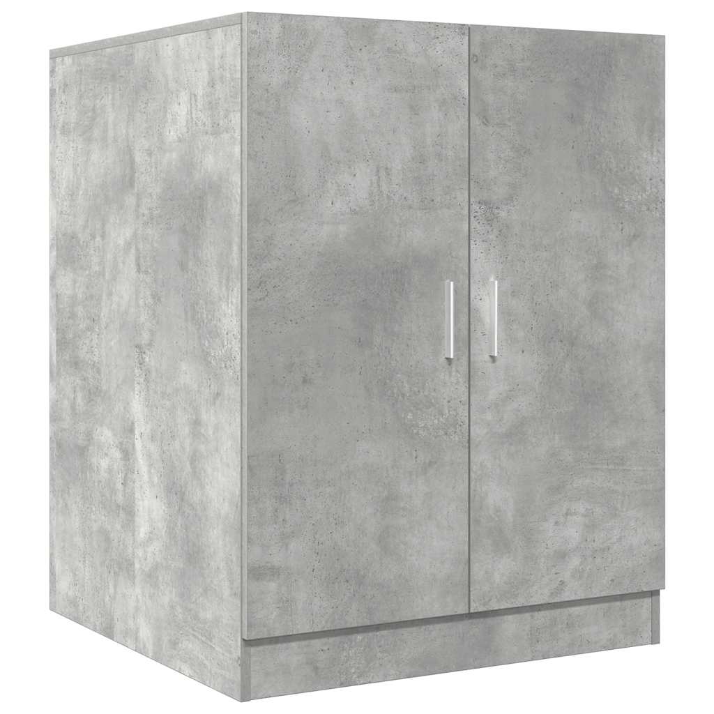 Washing Machine Cabinets 2 pcs Concrete Grey Engineered wood