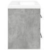 2 Piece Bathroom Furniture Set Concrete Grey Engineered Wood