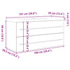 2 Piece Bathroom Furniture Set Sonoma Oak Engineered Wood