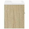 2 Piece Bathroom Furniture Set Sonoma Oak Engineered Wood