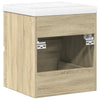 2 Piece Bathroom Furniture Set Sonoma Oak Engineered Wood