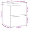 2 Piece Bathroom Furniture Set Sonoma Oak Engineered Wood