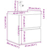 2 Piece Bathroom Furniture Set Sonoma Oak Engineered Wood