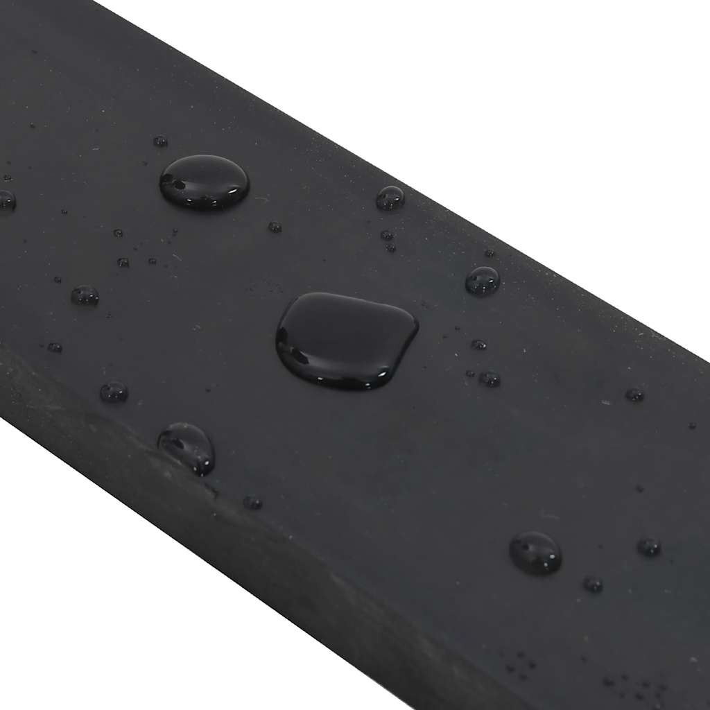 Rubber Edge for Snow Plow Black 120x8x2 cm