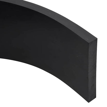 Rubber Edge for Snow Plow Black 180x15x2 cm