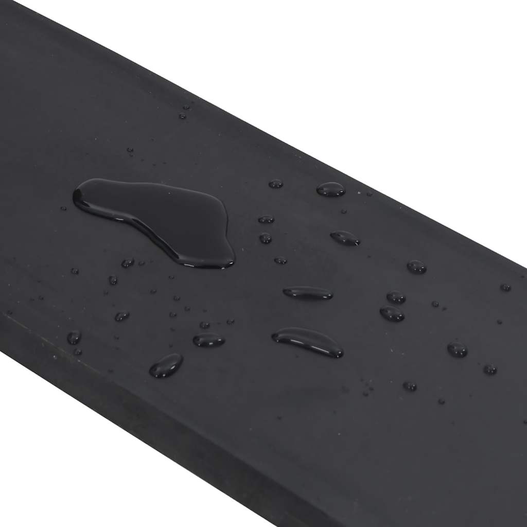 Rubber Edge for Snow Plow Black 180x15x2 cm