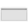 Wall-mounted Bedside Cabinets with LED Lights 2 pcs White