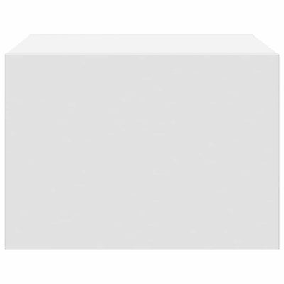 Wall-mounted Bedside Cabinets with LED Lights 2 pcs White