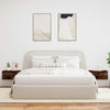Wall-mounted Bedside Cabinets with LED Lights 2 pcs Smoked Oak