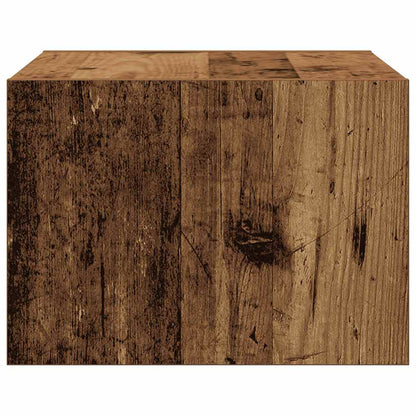 Wall-mounted Bedside Cabinet | Old wood | Engineered wood