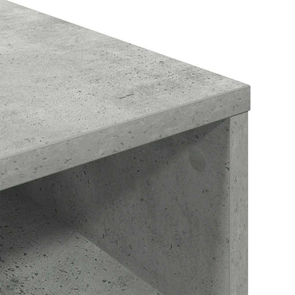 Book Cabinet Concrete Grey 34x31x80 cm Engineered Wood