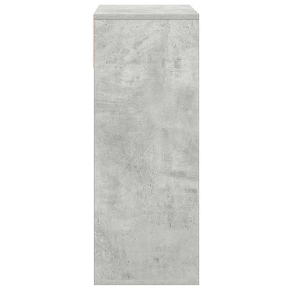 Book Cabinet Concrete Grey 66x31x80 cm Engineered Wood