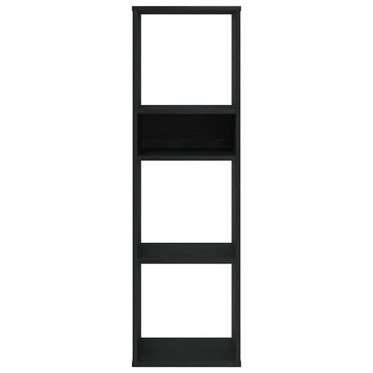 Book Cabinet Black 34x31x112 cm Engineered Wood