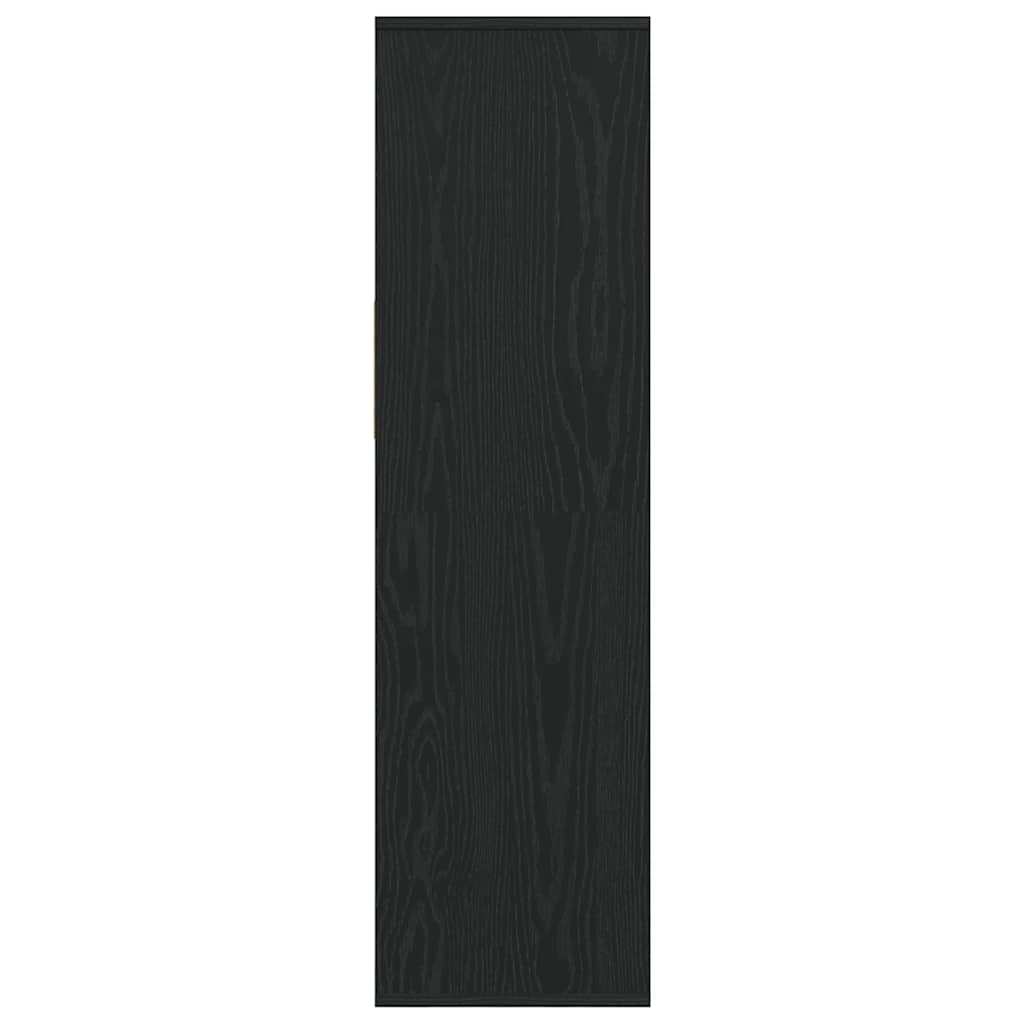Book Cabinet Black 34x31x112 cm Engineered Wood
