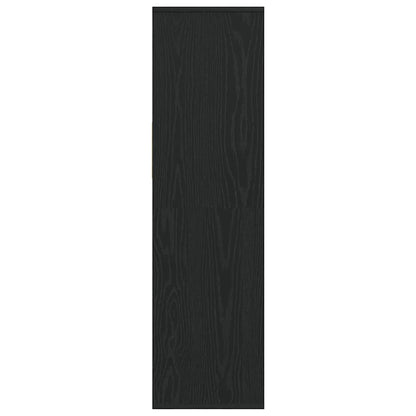Book Cabinet Black 34x31x112 cm Engineered Wood