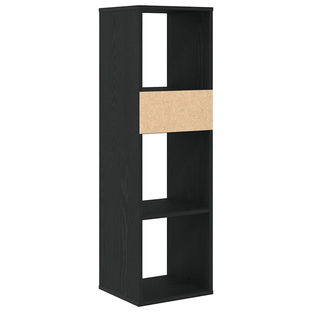 Book Cabinet Black 34x31x112 cm Engineered Wood