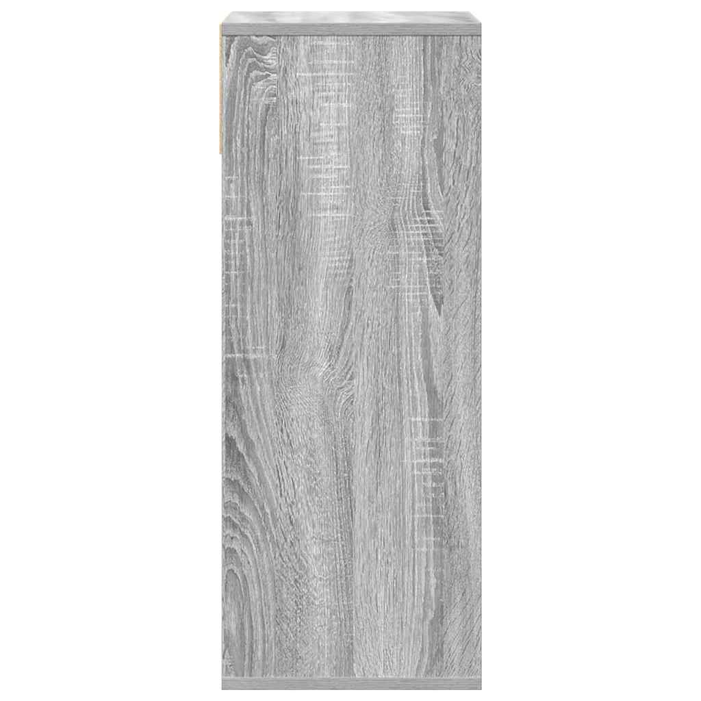 Book Cabinet Grey Sonoma 34x31x80 cm Engineered Wood