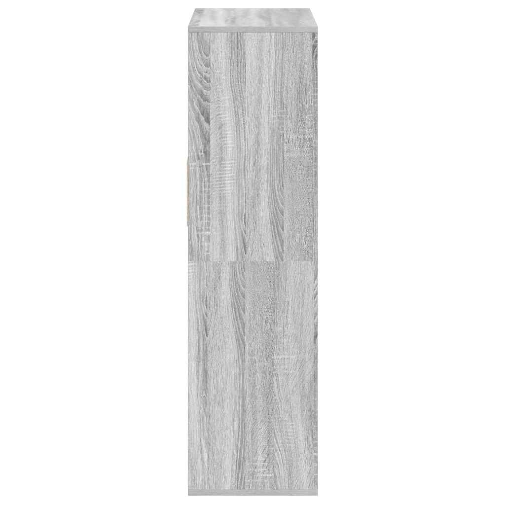 Book Cabinet Grey Sonoma 66x31x112 cm Engineered Wood