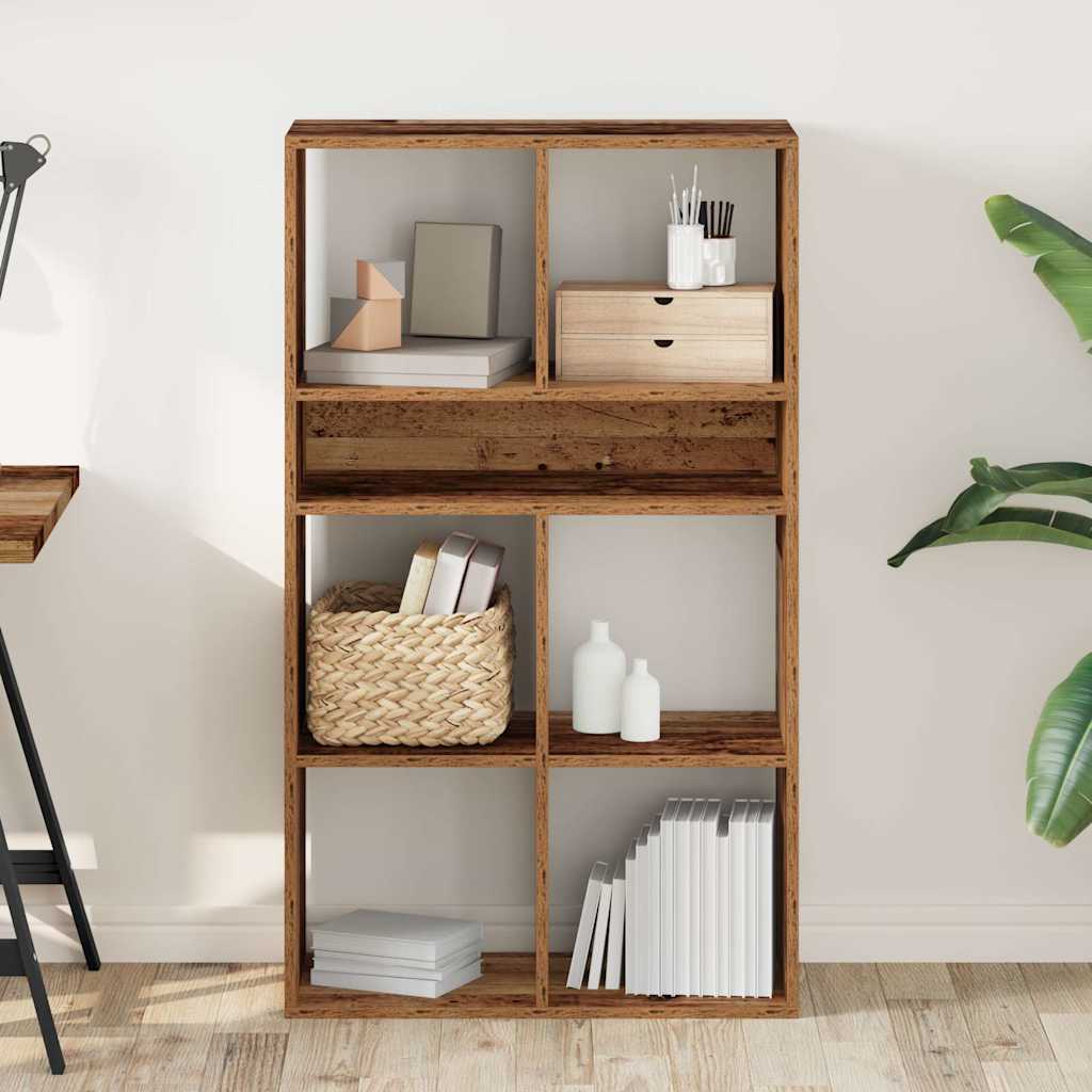 Book Cabinet Old Wood 66x31x112 cm Engineered Wood