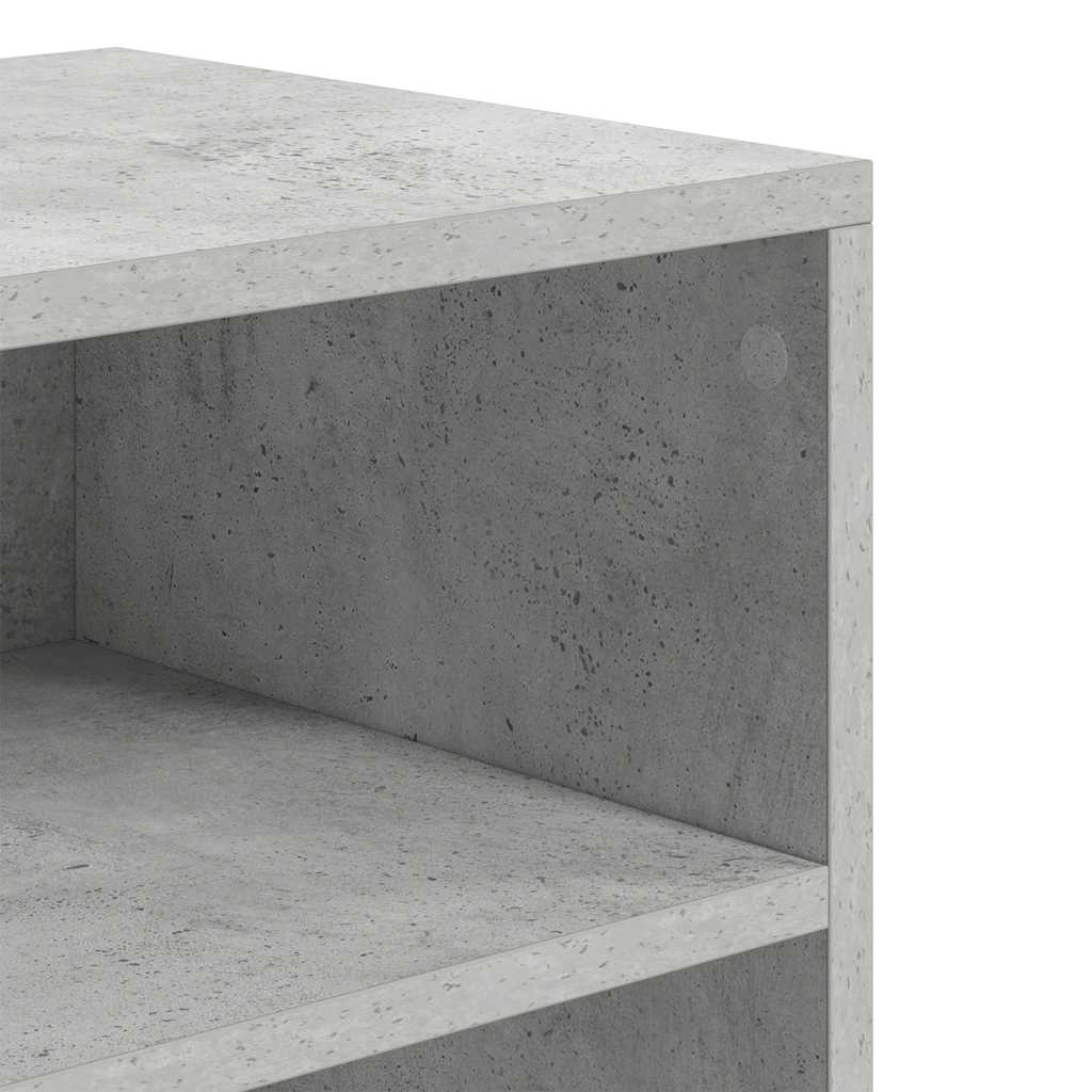 Book Cabinet Concrete Grey 60x30x71.5 cm Engineered Wood