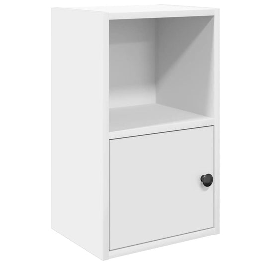 Bookcase White 31x24x52 cm Engineered Wood